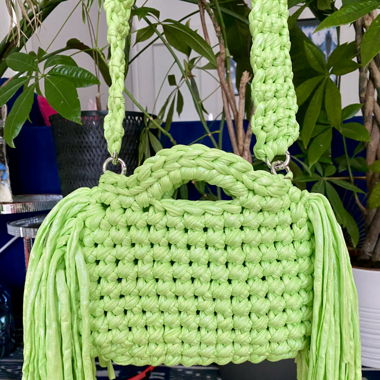 Sac franges crochet