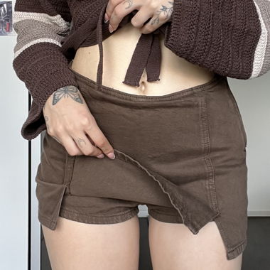 Minirock mit integrierter Shorts 