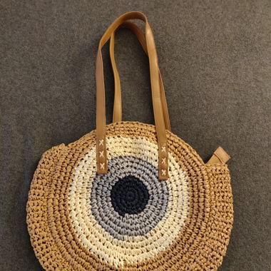 Sommerliche Korb-Optik Tasche