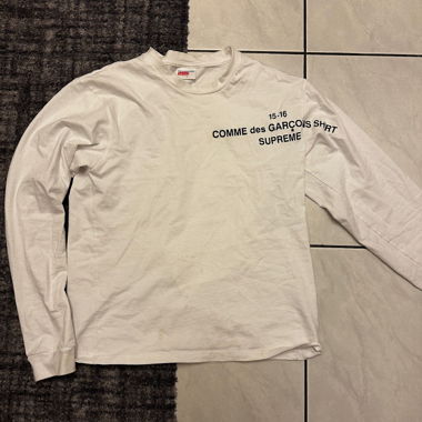 Supreme X Comme des Garçons Longsleeve White