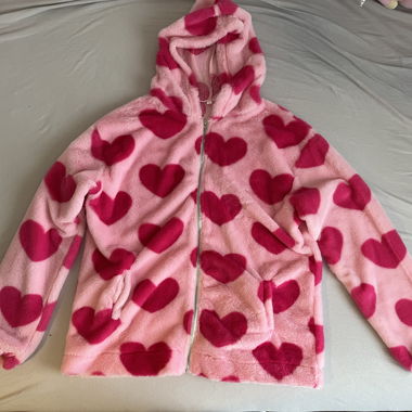 Pink Hearts Plush Jacket