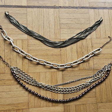 Set of 3 chain necklaces