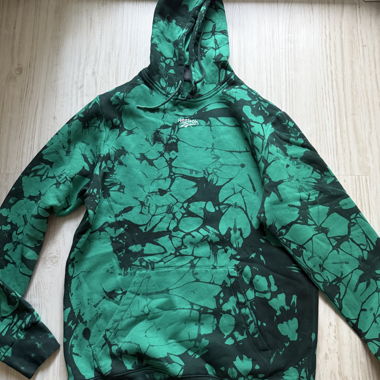 NEW Sweat à Capuche Tie-Dye Reebok Vert Taille M