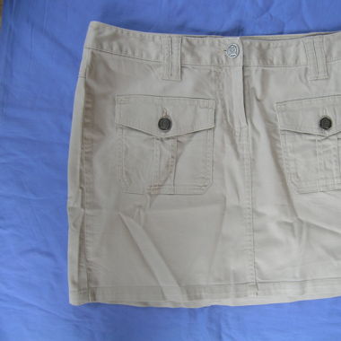 kurzer Rock, beige, TOMMY HILFIGER, XS