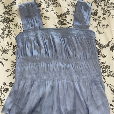 Top sans manches bleu