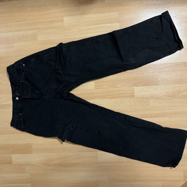 Schwarze Zebra Cargohose