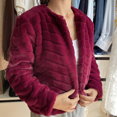 Veste en fausse fourrure