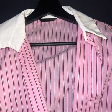 Camicia a righe rosa