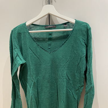Grünes Langarmshirt Gr. M
