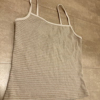 Ribbed Spaghetti Top