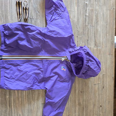 Purple K-Way Hooded Jacket