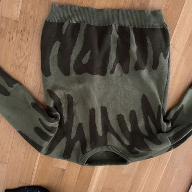 Maglione in maglia mimetica