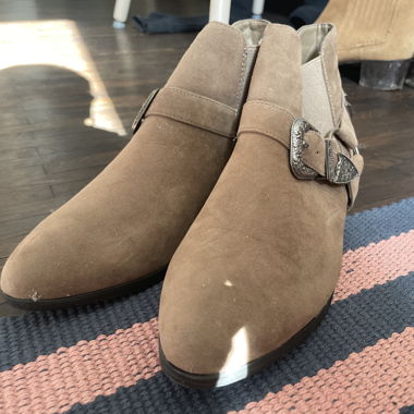 Stivaletti in camoscio marrone