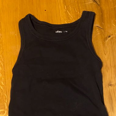 Crop top Schwarz 