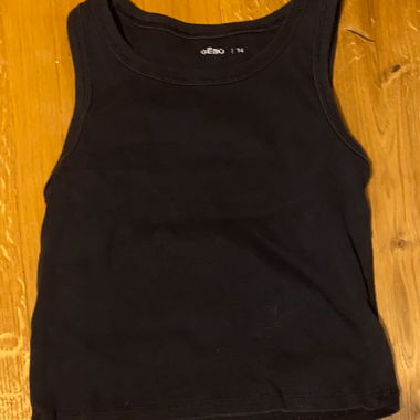 Crop top Schwarz 