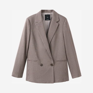 Blazer à carreaux Mango