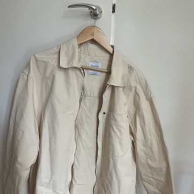 Creme farbige Jeans Jacke
