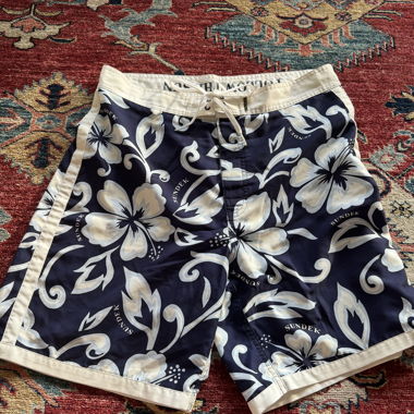 Vintage Malibu swim jorts