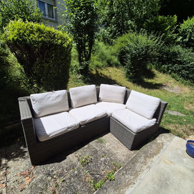 Divani da giardino in rattan