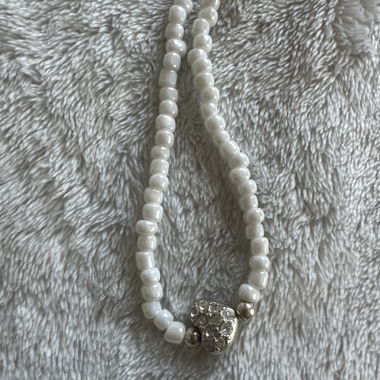 Perlenkette mit Herz 