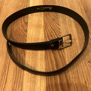 Picardi Ledergürtel, Made in Italy Gr 82cm Black