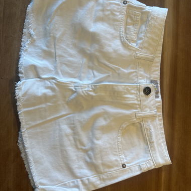 White Denim Shorts