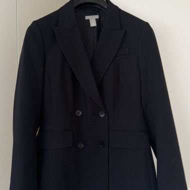 Blazer noir ajusté H&M