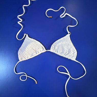 Set bikini bianco con motivo