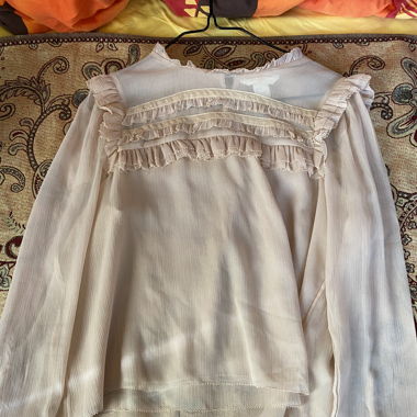 Blassrosa Bluse