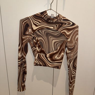 Langarm Crop-Top