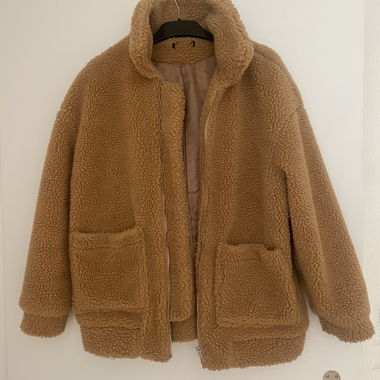 Teddyjacke Damen Camel Gr. S/M