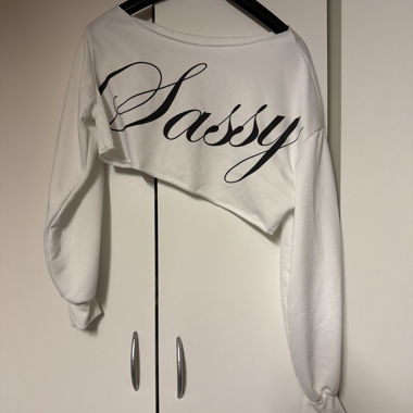 Sweat court blanc Sassy