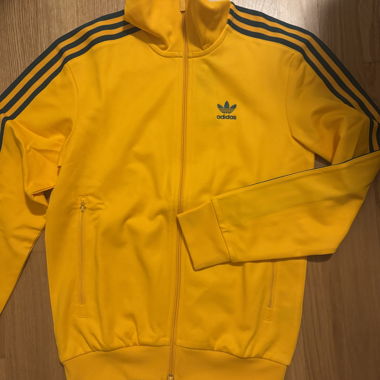 Adidas gelb/grüne Trainingsjacke XS