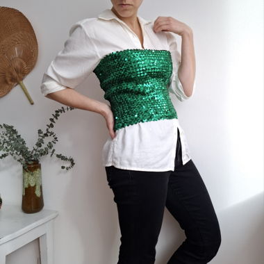 Vintage sequin top
