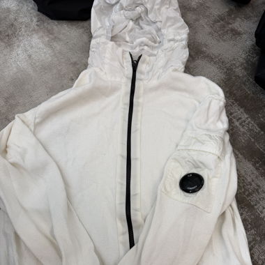 C.P. Company white hoodie size 48