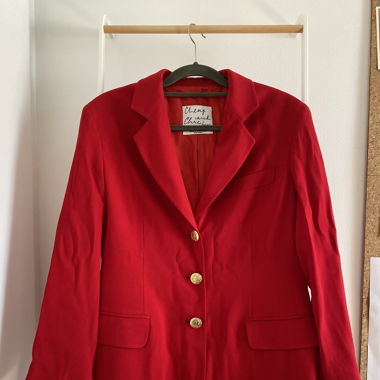 Red Moschino Cheap and Chic blazer