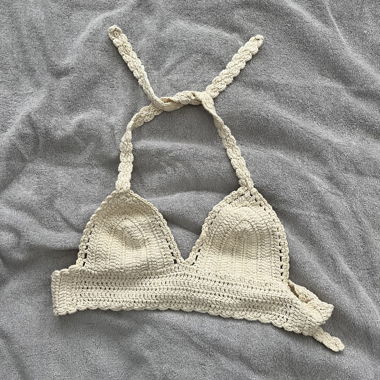 Beiges Strandtop