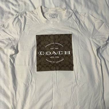 Coach T-shirt blanc