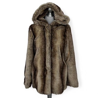 FAUX FUR HOODIE JACKET