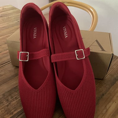 Ballerine Mary Jane rosse Vivaia
