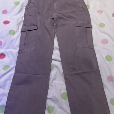 Purple Cargo Trousers 