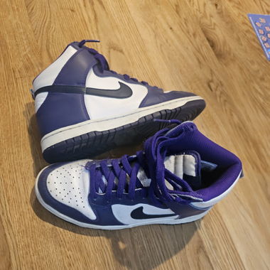 Nike Dunk hoch elektroviolett mitternblau 38.5