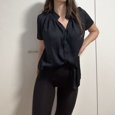 Blusa Mango Basics nera
