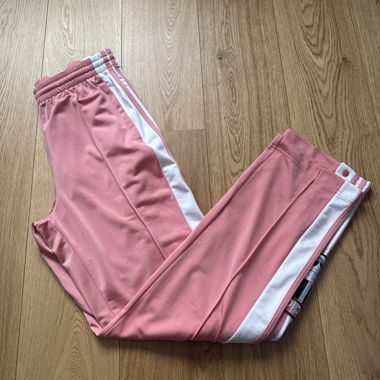 Adidas Jogginghose rosa mit Druckknöpfen Grösse 38
