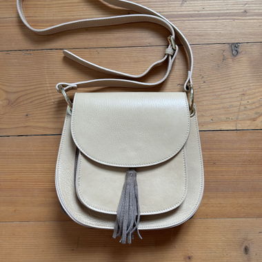 Beige Handtasche