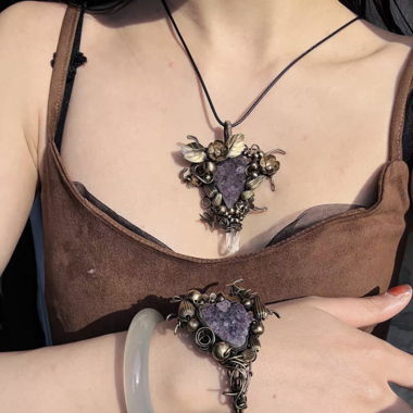 Vintage Amethyst -Halskette