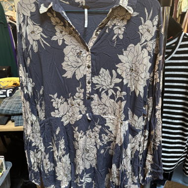 blue flower dress