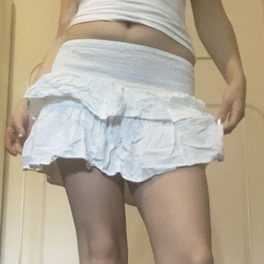 white miniskirt 