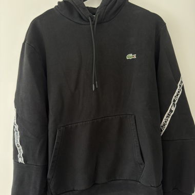 Sweat à capuche Lacoste noir