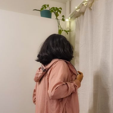 Windcheater jacket with hood